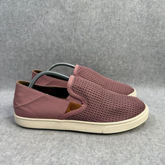 Olukai Womens Shoes Size 8.5 Pehuea Pink Slip On Low Top Comfort Casual Sneakers - Picture 4 of 9